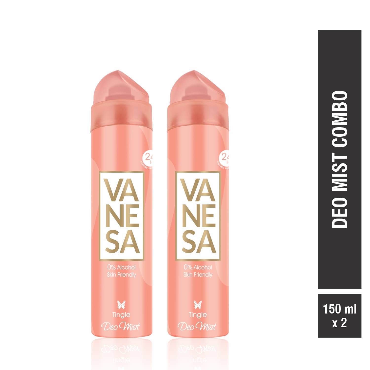     			Vanesa Tingle Body Mist For Women 150Ml Each (Pack Of 2)