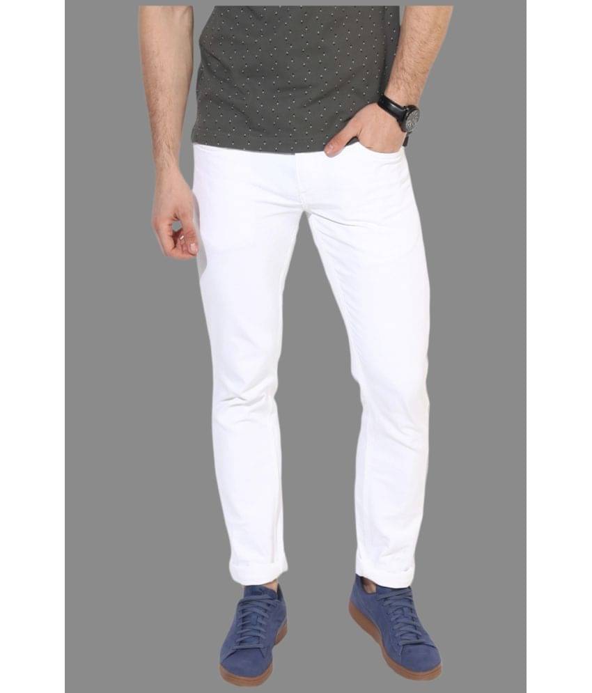 x20 - White Denim Slim Fit Men's Jeans ( Pack of 1 ) x20 - White Denim Slim Fit Men's Jeans ( Pack of 1 )