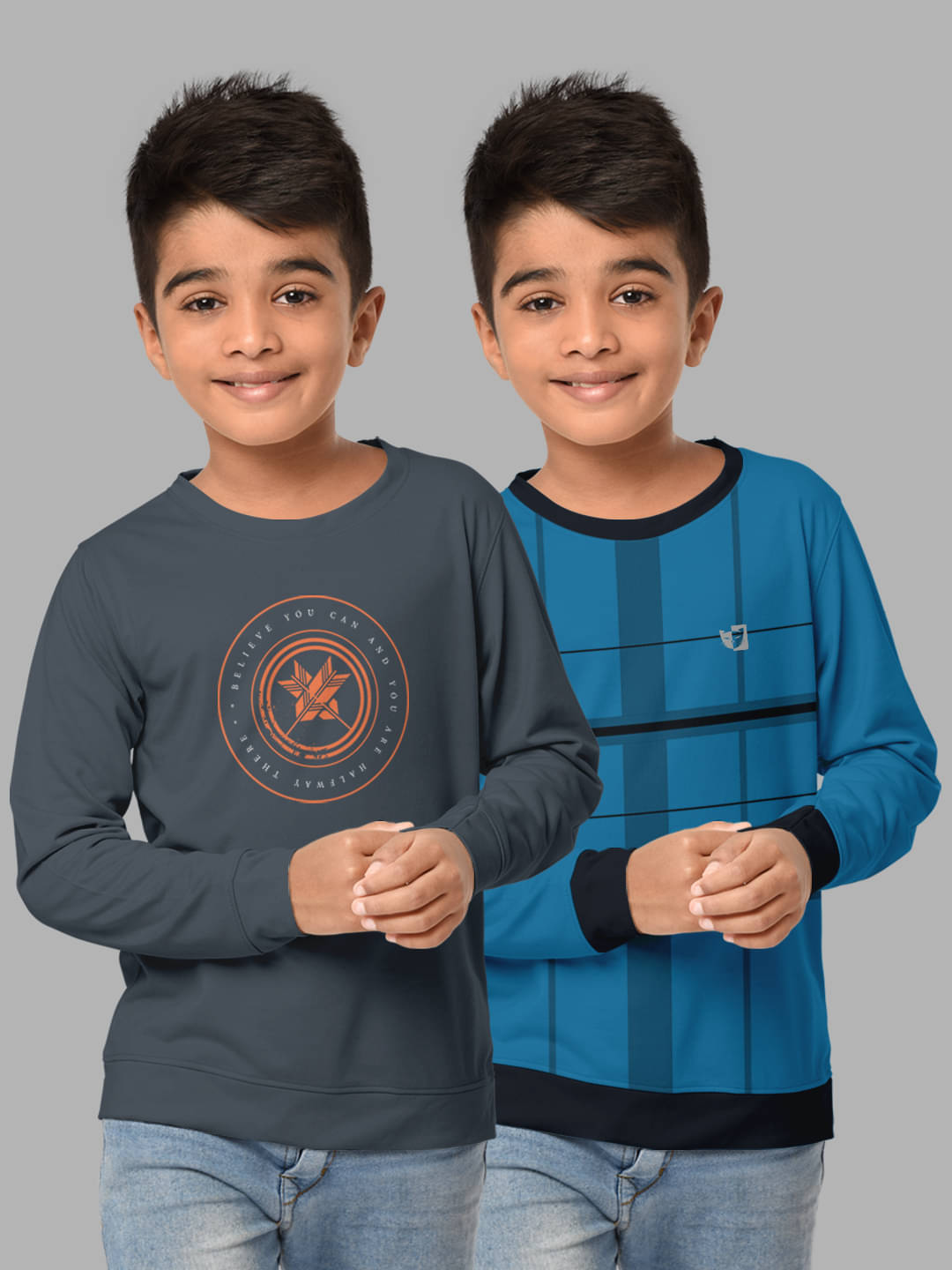     			HELLCAT Pack of 1 Boys Cotton Blend Sweatshirt ( Multicolor )