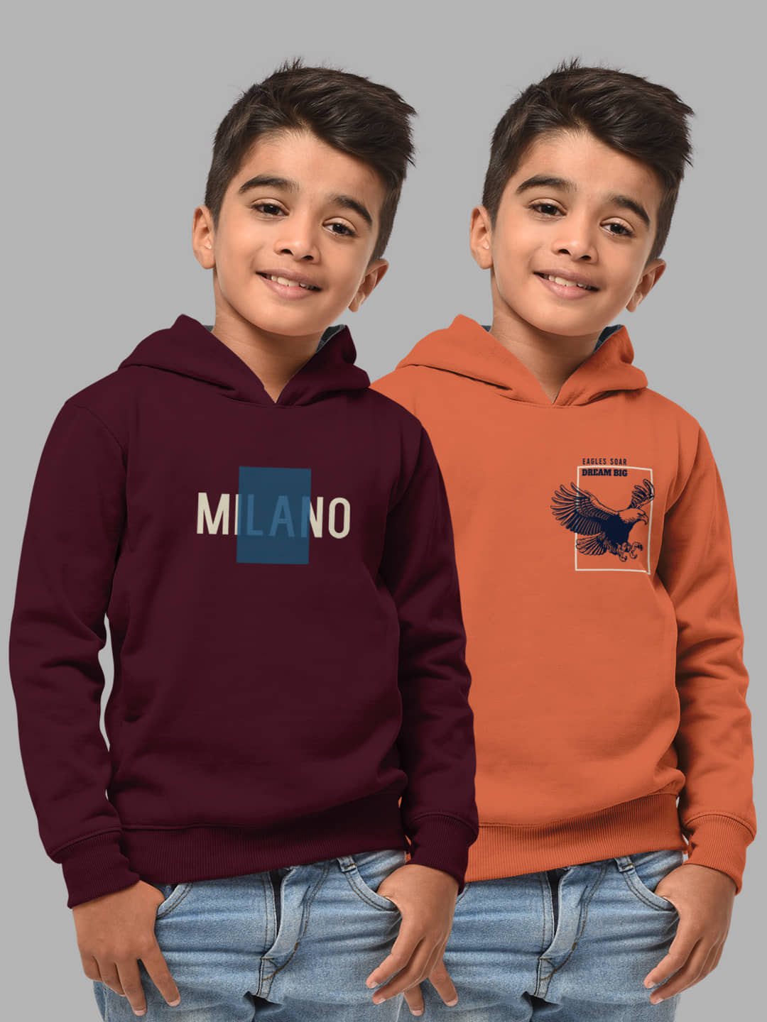 HELLCAT Pack of 2 Boys Cotton Blend Sweatshirt ( Multi Color )
