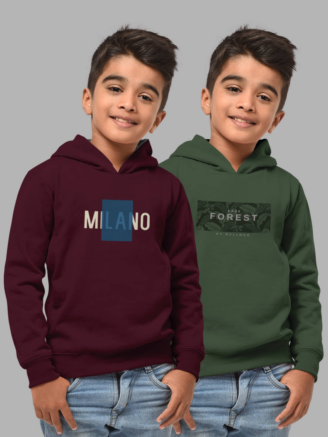     			HELLCAT Pack of 2 Boys Cotton Blend Sweatshirt ( Multi Color )