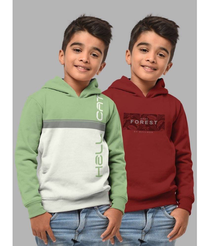     			HELLCAT Pack of 2 Boys Cotton Blend Sweatshirt ( Multi Color )