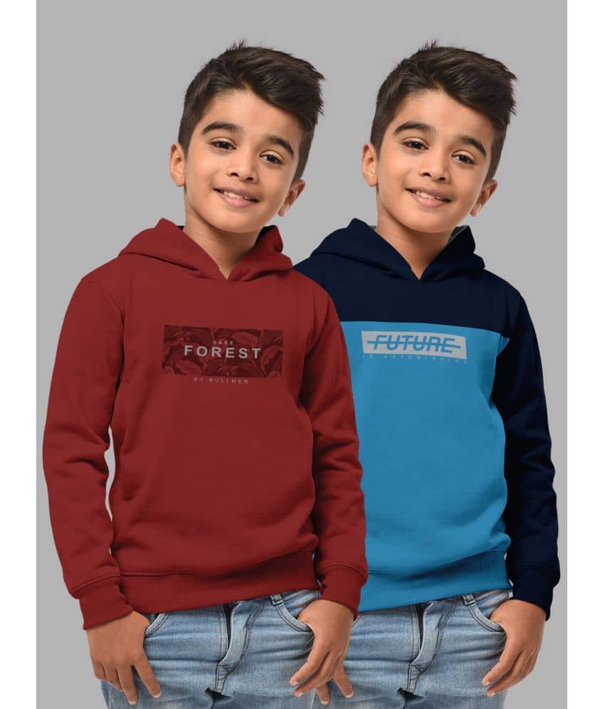 HELLCAT Pack of 2 Boys Cotton Blend Sweatshirt ( Multi Color )