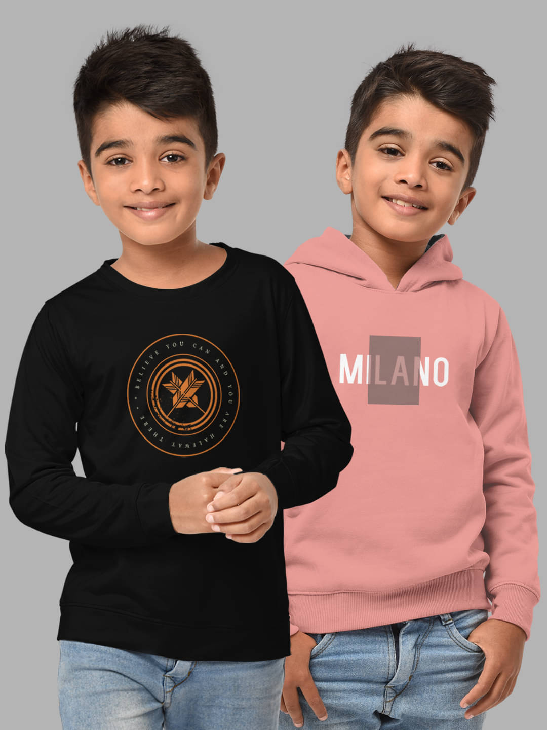     			HELLCAT Pack of 2 Boys Cotton Blend Sweatshirt ( Multi Color )