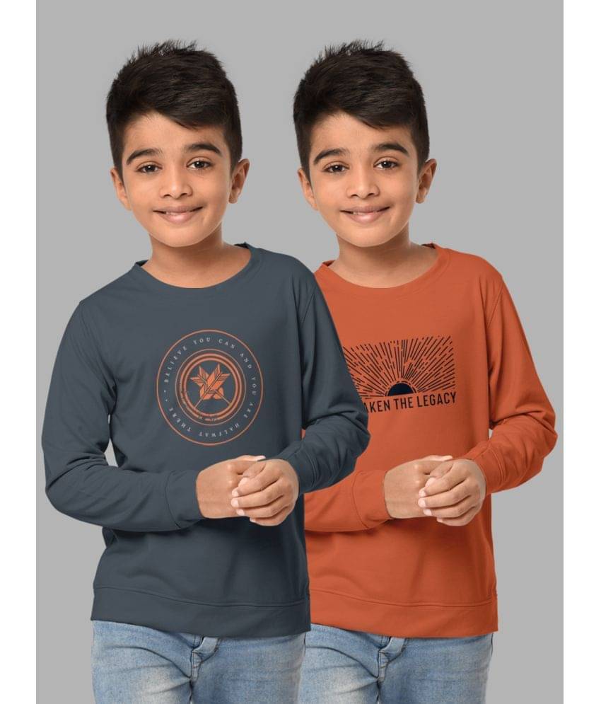     			HELLCAT Pack of 2 Boys Cotton Blend Sweatshirt ( Multicolor )