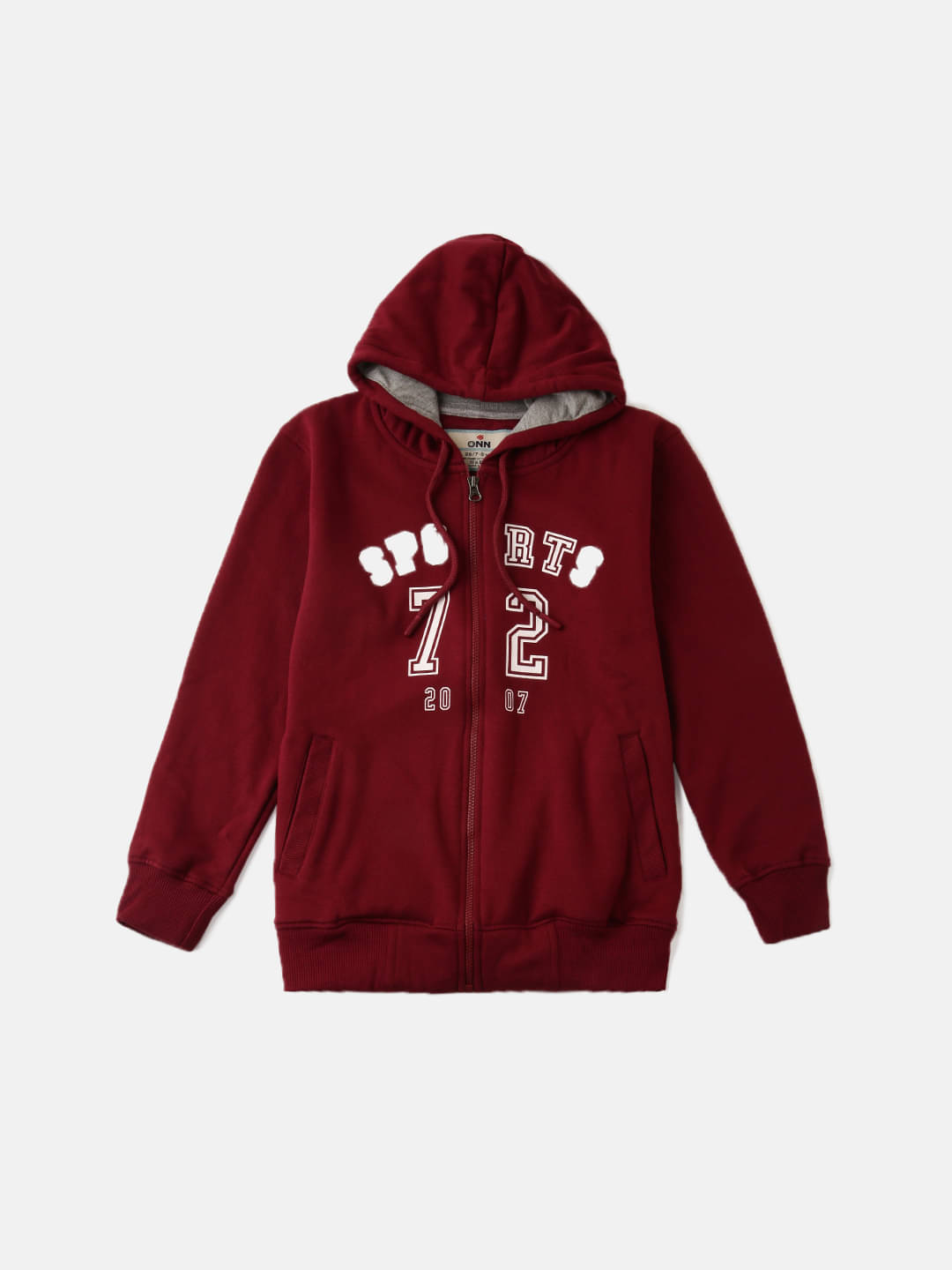     			ONN Pack of 1 Boys Cotton Blend Sweatshirt ( Crimson )