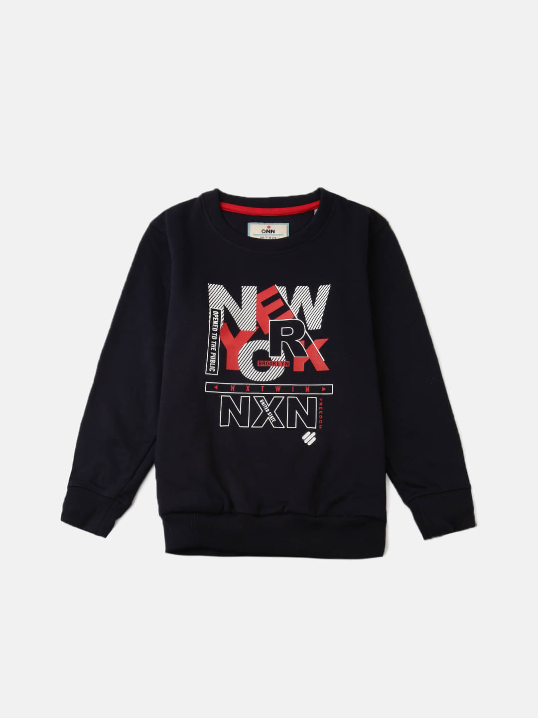     			ONN Pack of 1 Boys Cotton Blend Sweatshirt ( Navy )