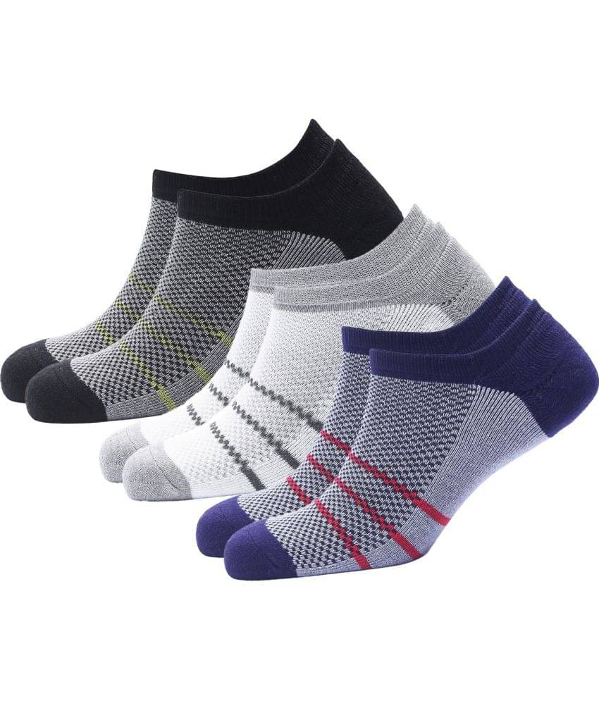     			WILDSTUFF - Cotton Men's Striped Multicolor Low Cut Socks ( Pack of 3 )