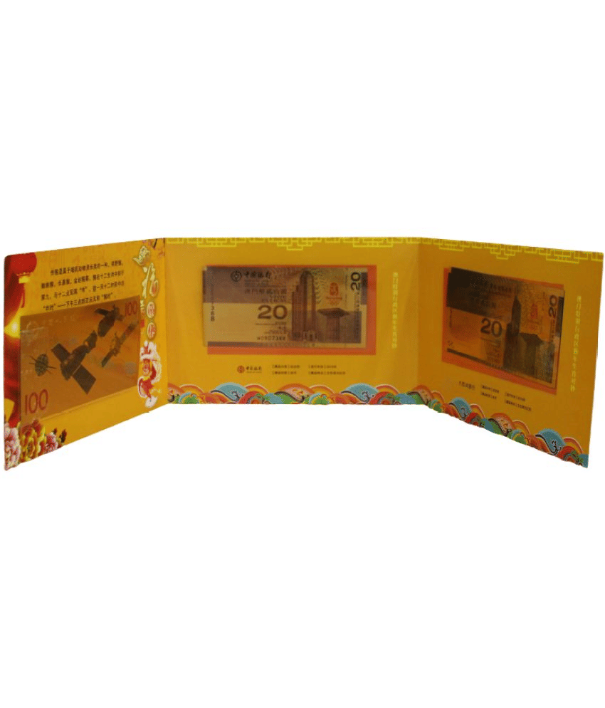 newWay - Hong Kong Set of 3 Gold Plated Macau 3 Paper currency & Bank notes newWay - Hong Kong Set of 3 Gold Plated Macau 3 Paper currency & Bank notes