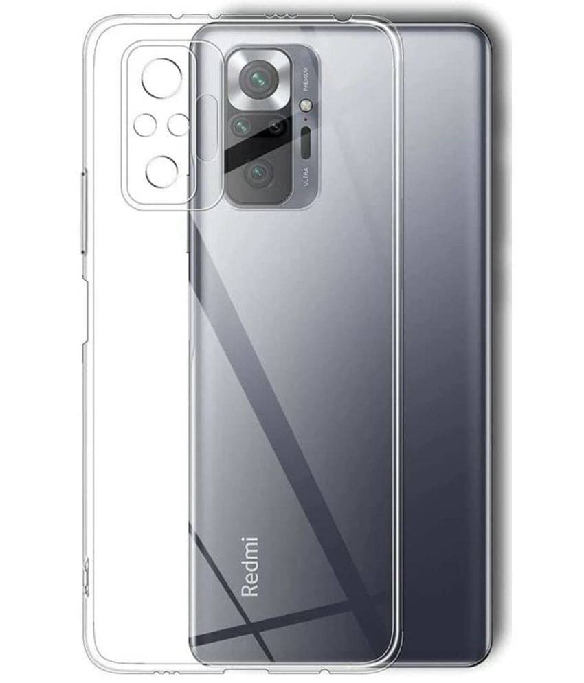 Case Vault Covers - Transparent Silicon Silicon Soft cases Compatible For Xiaomi Redmi Note 10 Pro Max ( Pack of 2 ) Case Vault Covers - Transparent Silicon Silicon Soft cases Compatible For Xiaomi Redmi Note 10 Pro Max ( Pack of 2 )