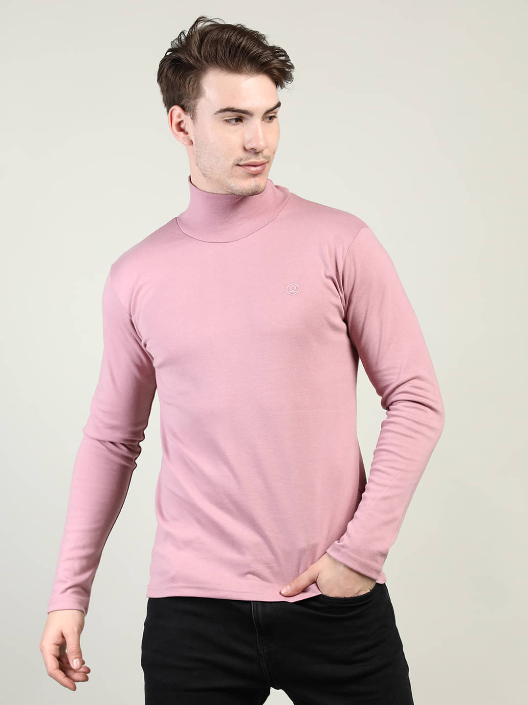 Chkokko Pack of 1 Cotton Regular Fit Men's T-Shirt ( Pink )     			Chkokko Pack of 1 Cotton Regular Fit Men's T-Shirt ( Pink )