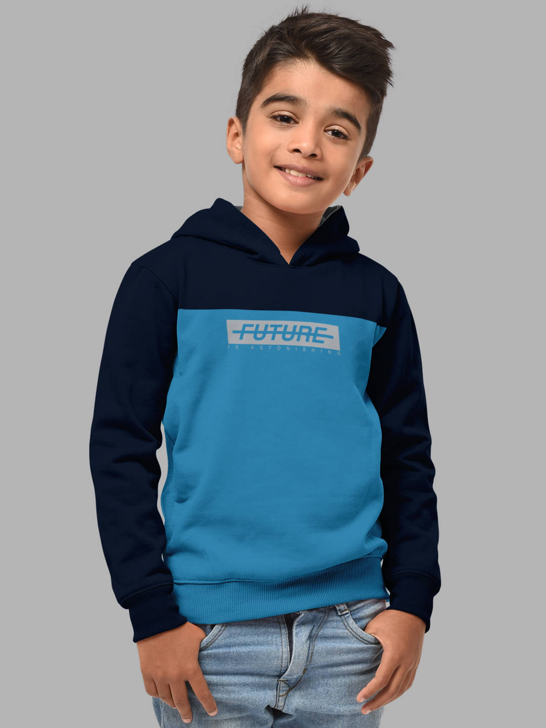     			HELLCAT Pack of 1 Boys Cotton Blend Sweatshirt ( Blue )