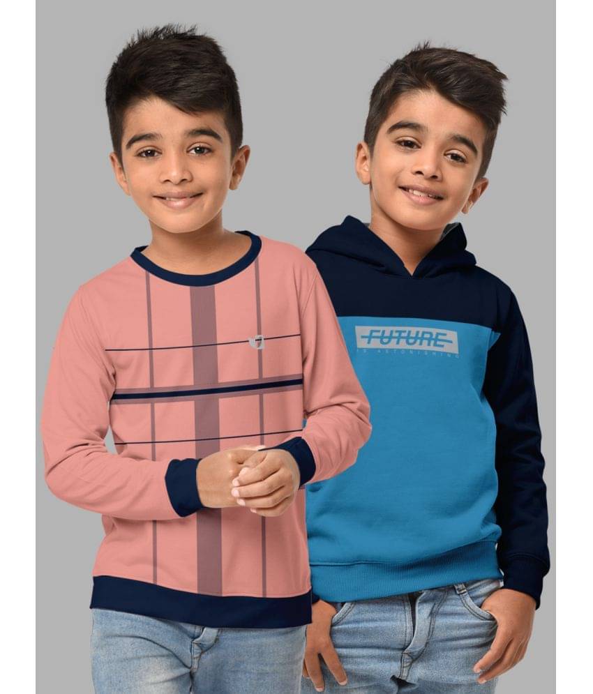     			HELLCAT Pack of 2 Boys Cotton Blend Sweatshirt ( Multicolor )