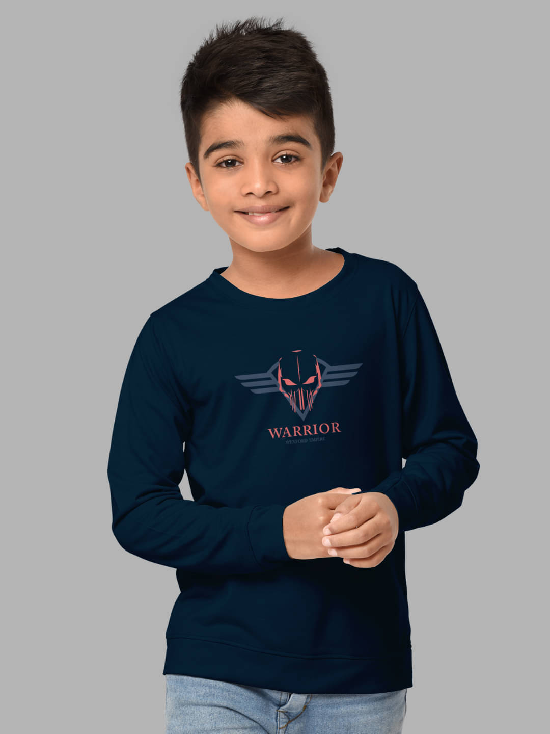     			HELLCAT Pack of 1 Boys Cotton Blend Sweatshirt ( Pecock Blue )