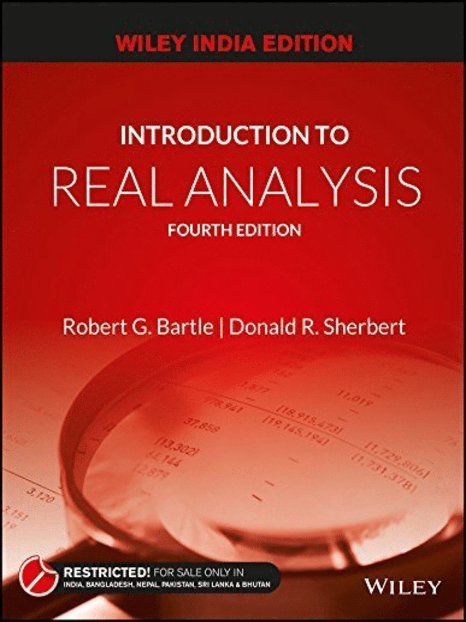     			Introduction to Real Analysis, Fourth Edition [Wiley India Edition] by Bartle Sherbert