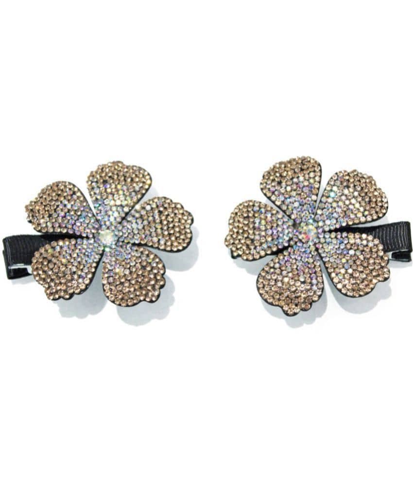 La Belleza - Brown Women's Hair Clip ( Pack of 2 ) - Jewellery Sets | Buy online on ZillyBuy