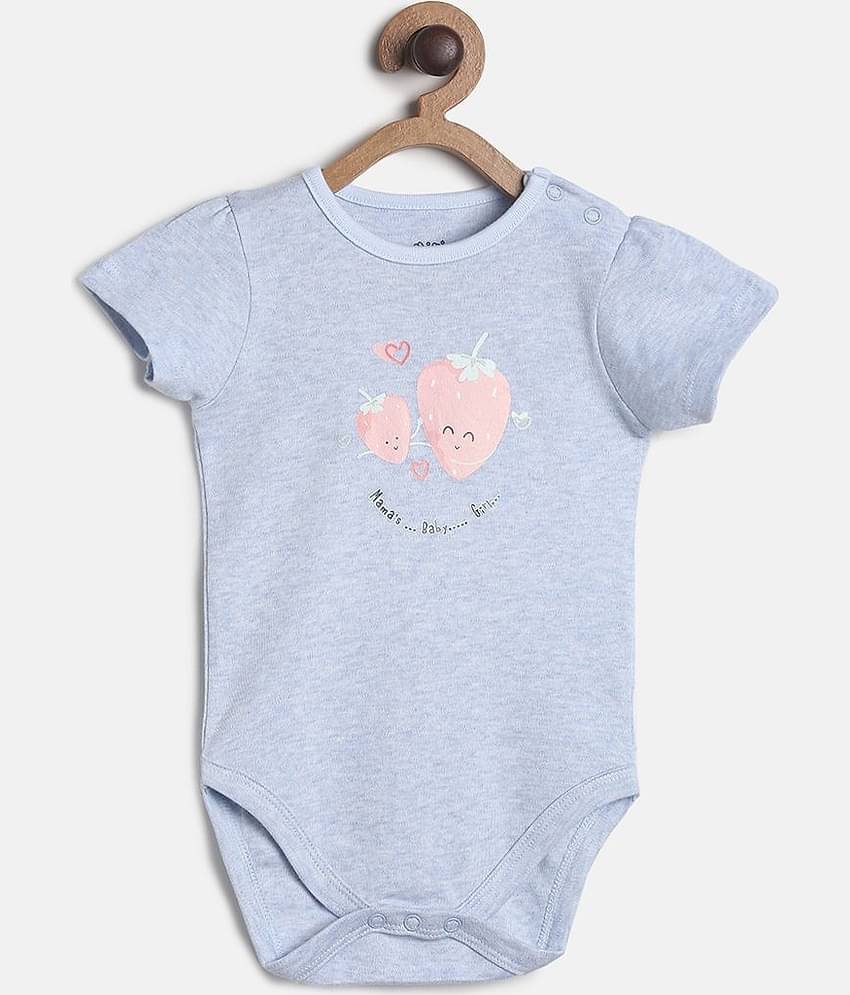 MINI KLUB Pack of 3 Baby Girls Cotton Bodysuit ( Multicolor )