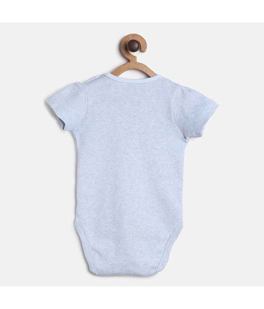 MINI KLUB Pack of 3 Baby Girls Cotton Bodysuit ( Multicolor )