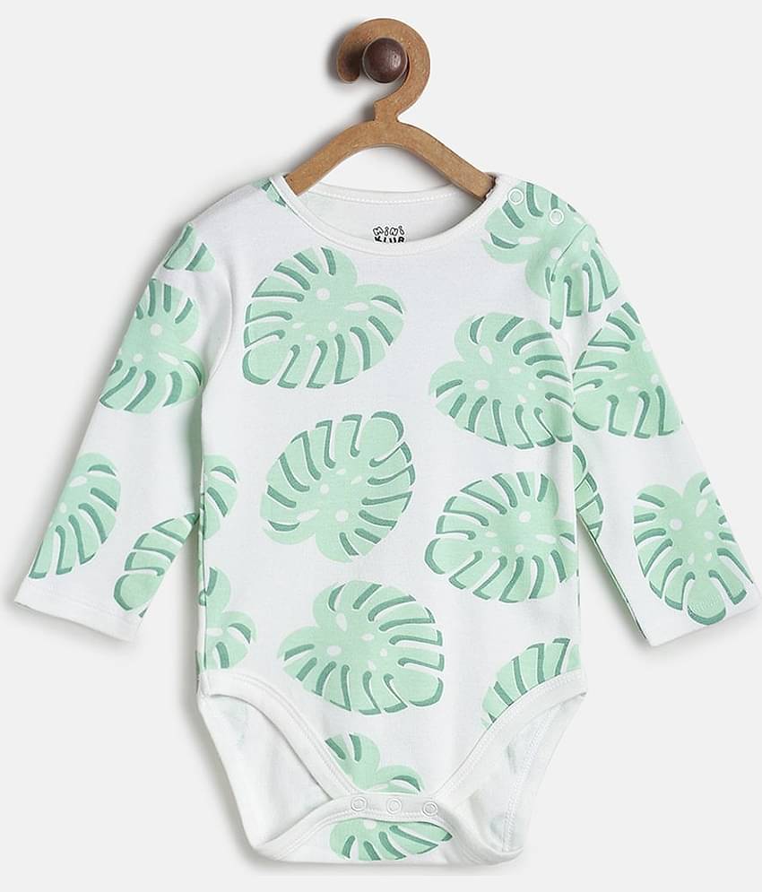 MINI KLUB Pack of 3 Baby Girls Cotton Bodysuit ( Multicolor )