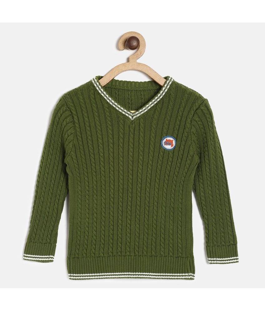     			MINIKLUB Baby Boy Green Sweater Pack Of 1