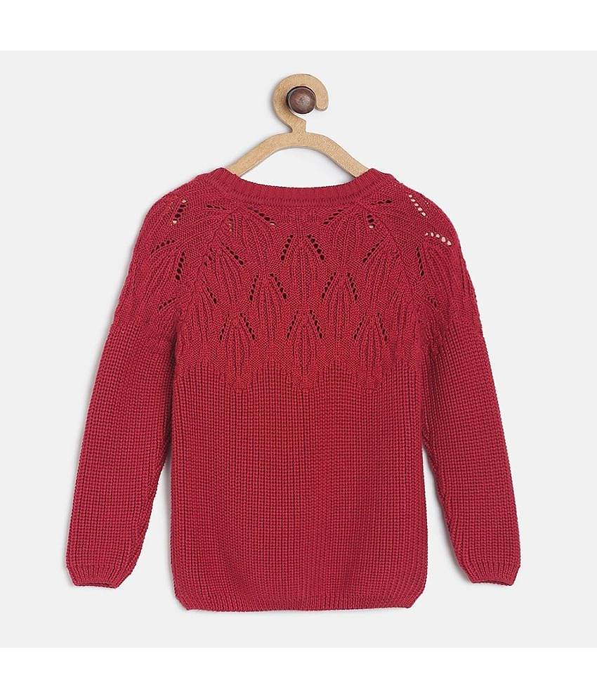 MINIKLUB Baby Girl Red Sweater Pack Of 1