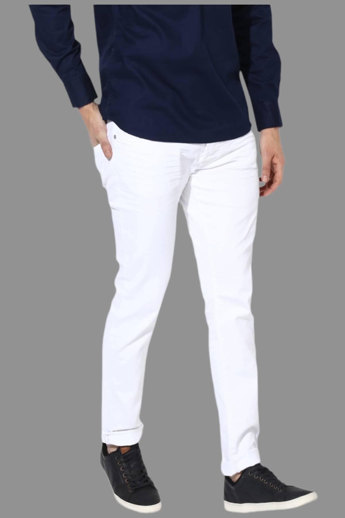x20 - White Denim Skinny Fit Men's Jeans ( Pack of 1 ) x20 - White Denim Skinny Fit Men's Jeans ( Pack of 1 )