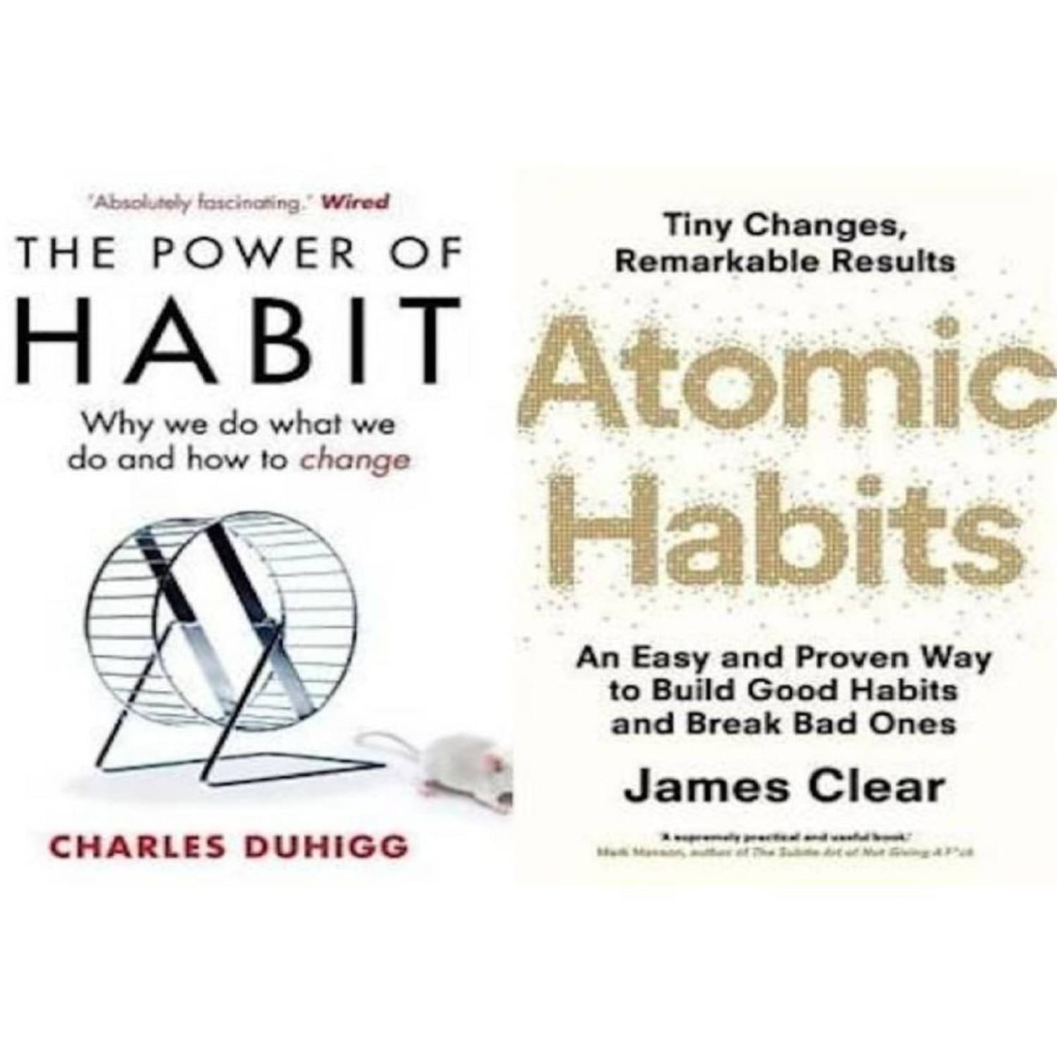     			(2 Book Combo Set Atomic Habit + The Power Of Habit English, Paperback)