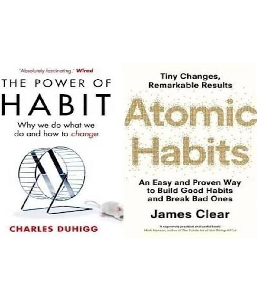 (2 Book Combo Set Atomic Habit + The Power Of Habit English, Paperback)