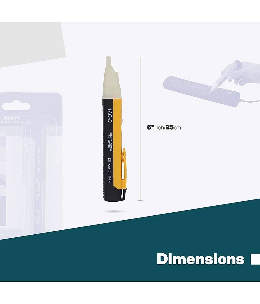Aldeco High Non Contact Voltage Tester Pen with Flashlight & Sound Analog Voltage Tester.