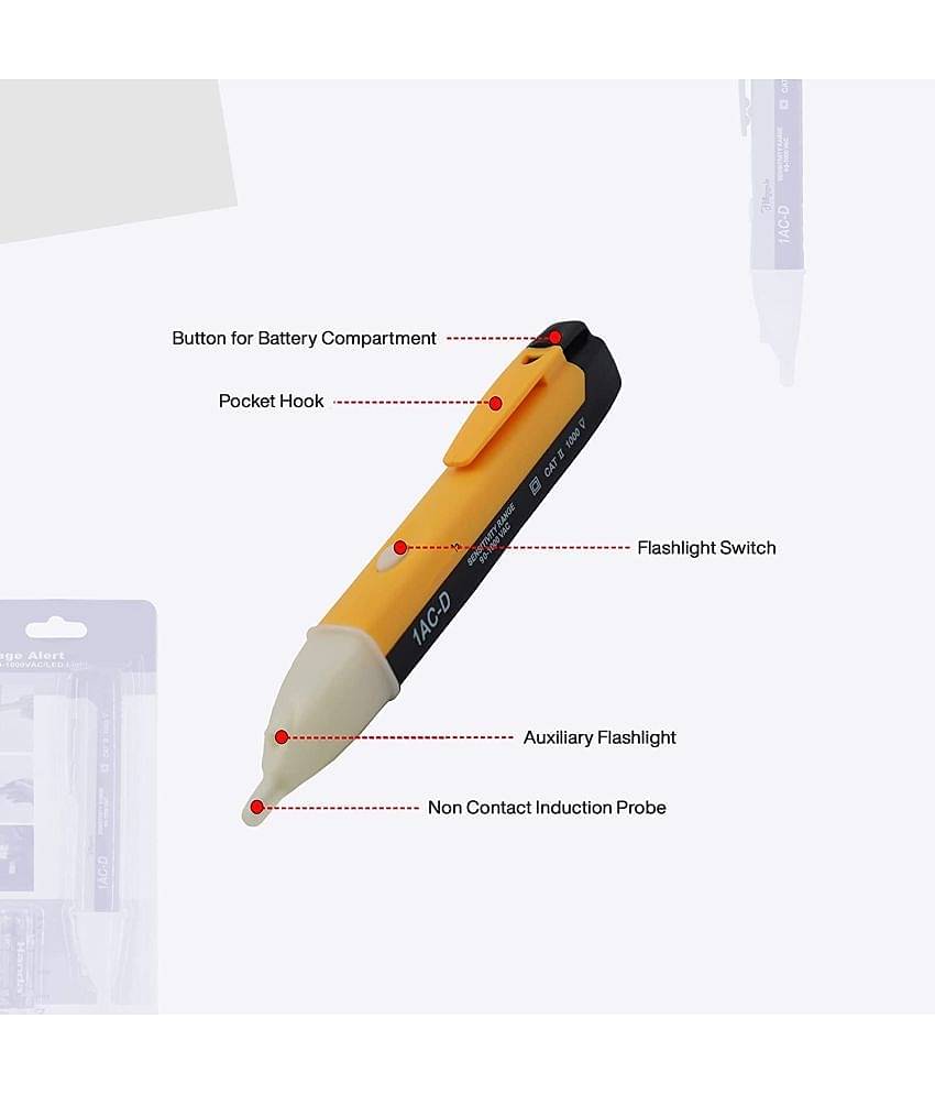 Aldeco High Non Contact Voltage Tester Pen with Flashlight & Sound Analog Voltage Tester.