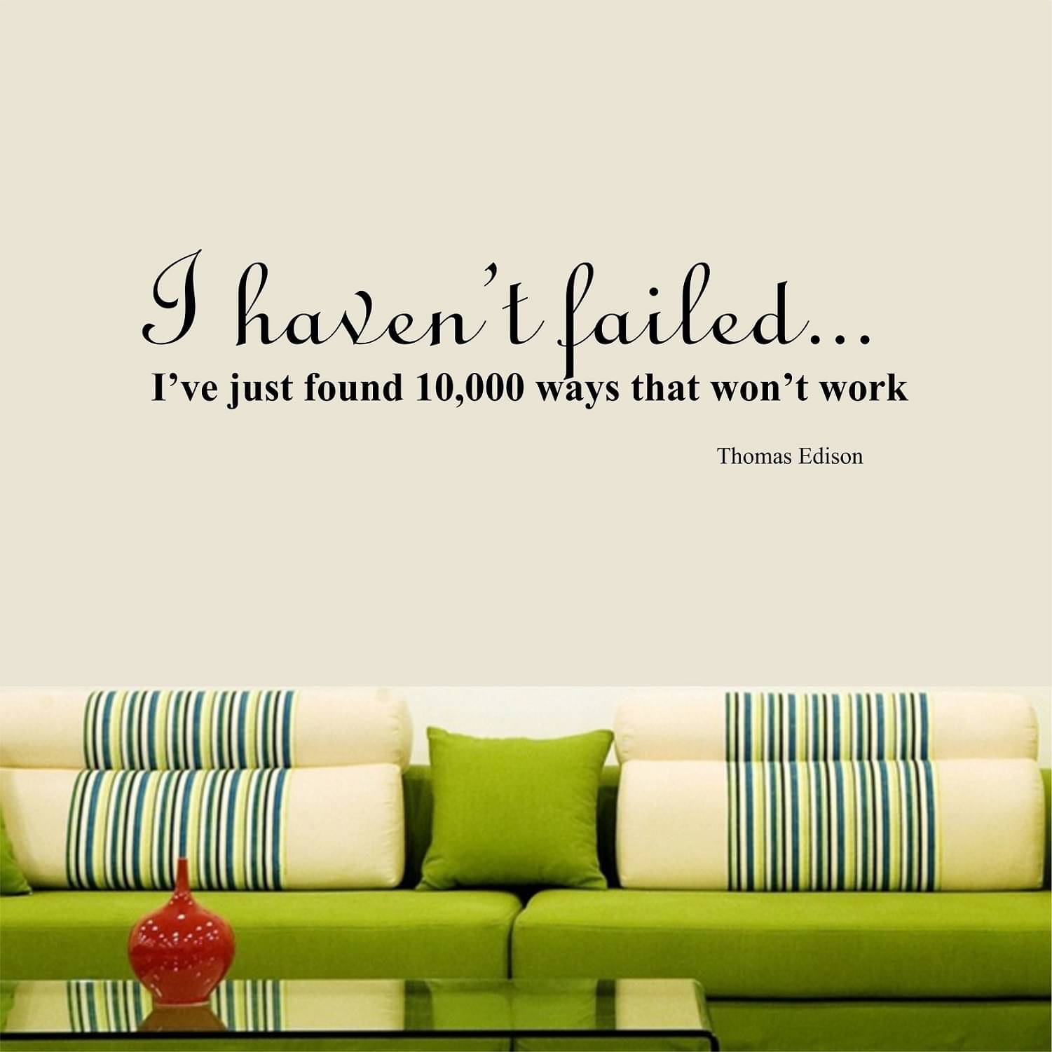     			Asmi Collection Motivational and Inspirational Quotes Wall Sticker ( 30 x 90 cms )