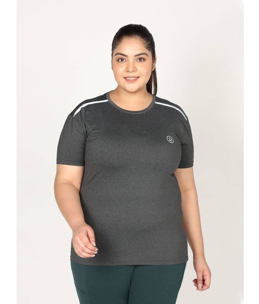     			Chkokko Grey Polyester Tees - Single