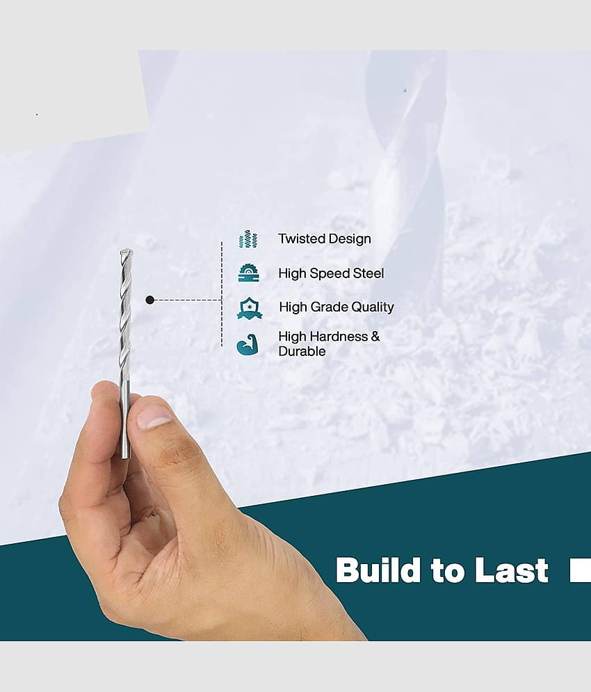 Aldeco Wood Drill Bit Set of 5 Pcs (4, 5, 6, 8, 10 mm) for Hole in Wood, for multipurpose uses.