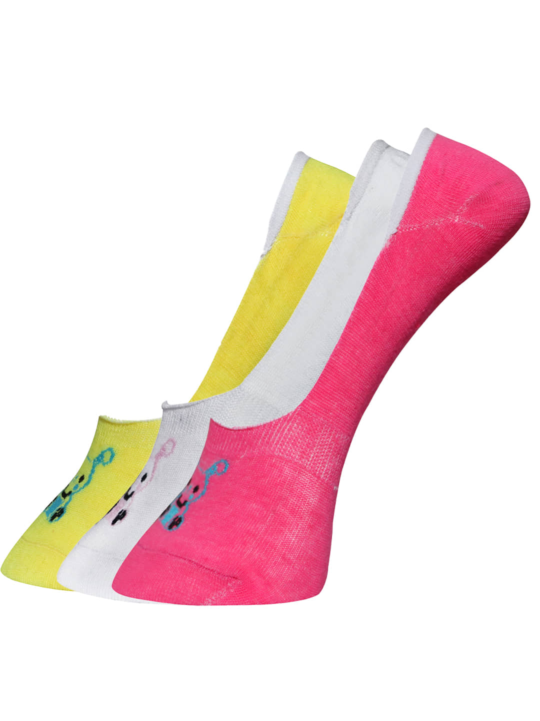 Dollar - Multicolor Cotton Women's No Show Socks ( Pack of 3 ) - Socks | Buy online on ZillyBuy
