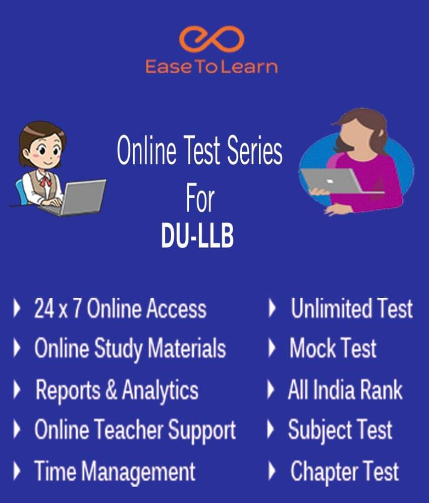 Ease To Learn DU LLB Online Topic & Mock Test Series with Study Materials Online Tests Ease To Learn DU LLB Online Topic & Mock Test Series with Study Materials Online Tests