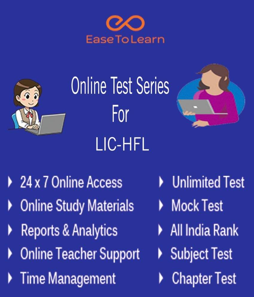 Ease To Learn LIC HFL Online Topic & Mock Test Series with Study Materials Online Tests Ease To Learn LIC HFL Online Topic & Mock Test Series with Study Materials Online Tests