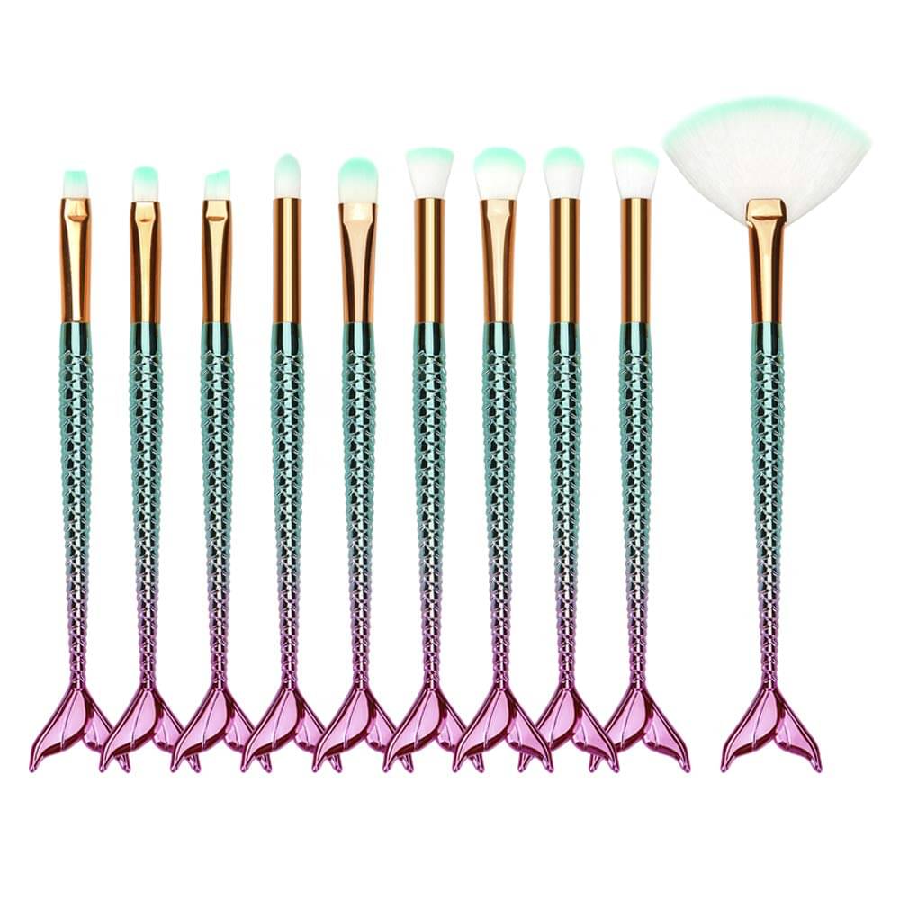     			FITME Synthetic Foundation Brush,Concealer Brush 10 Pcs 100 g