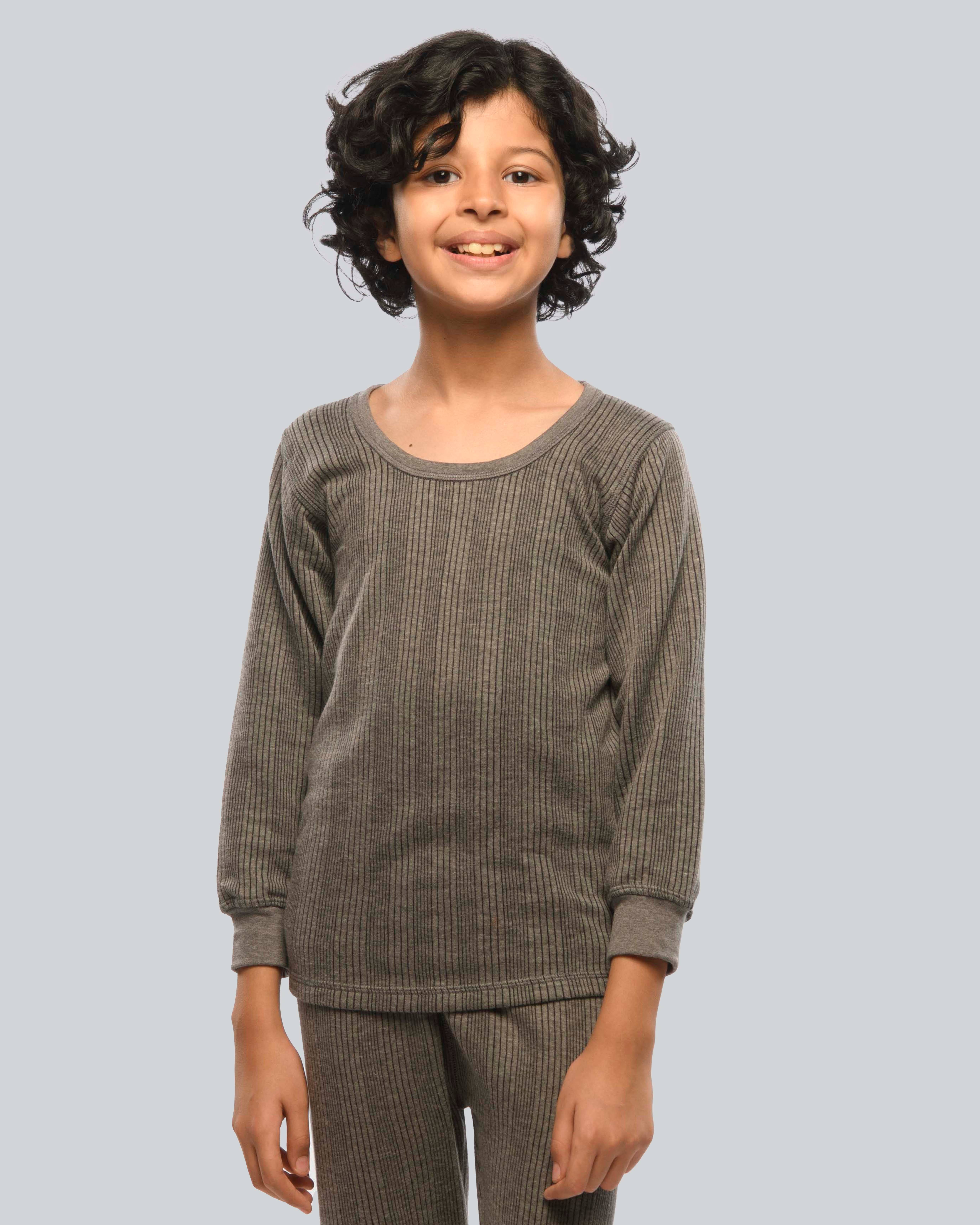     			Lux Inferno Pack of 1 Boys Woollen Thermal Top ( Grey )