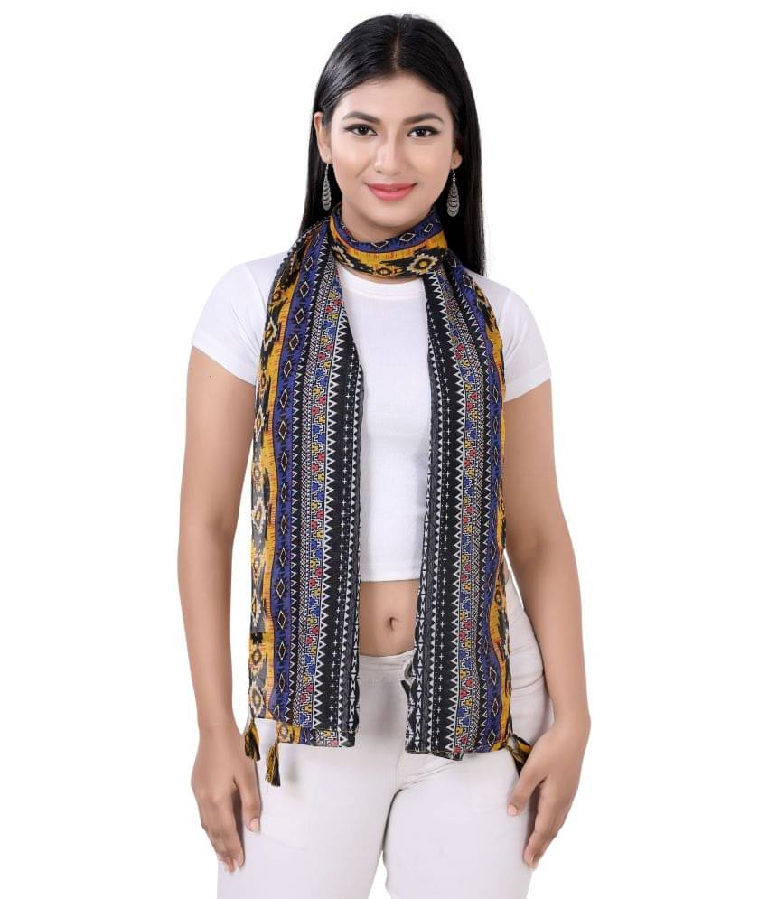     			JVNINE - Multicolor Polyester Women's Stole ( Pack of 1 )