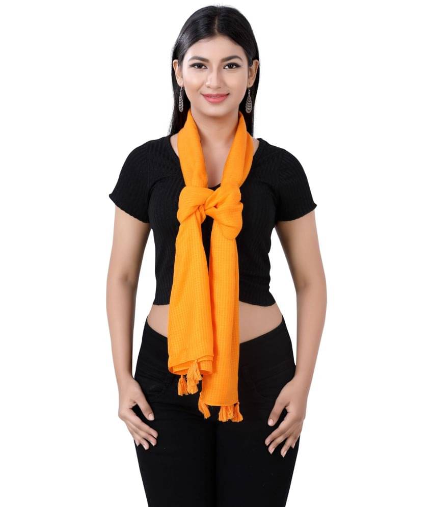 JVNINE - Orange Polyester Women's Stole ( Pack of 1 ) JVNINE - Orange Polyester Women's Stole ( Pack of 1 )