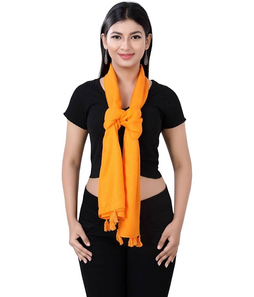 JVNINE - Orange Polyester Women's Stole ( Pack of 1 ) - Dupattas & Shawls | Buy online on ZillyBuy