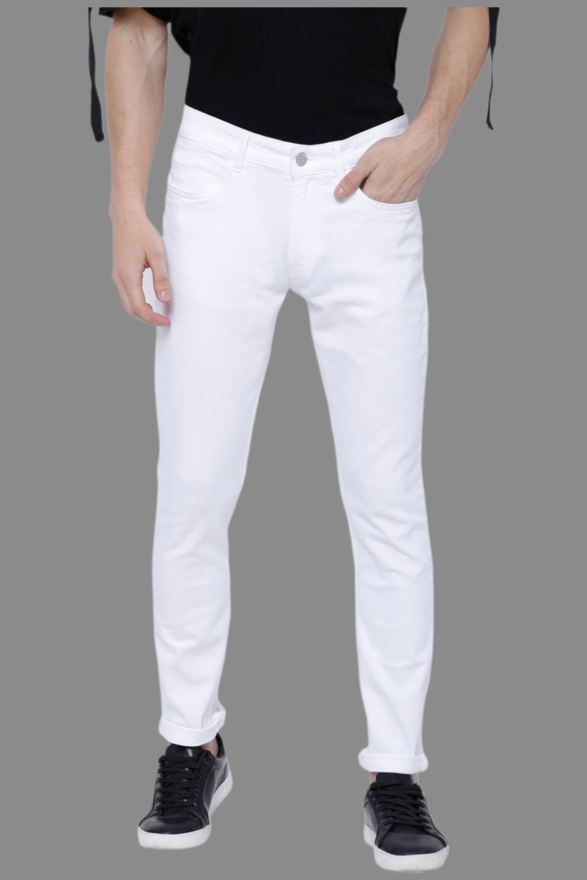 Lawson - White Denim Skinny Fit Men's Jeans ( Pack of 1 ) Lawson - White Denim Skinny Fit Men's Jeans ( Pack of 1 )