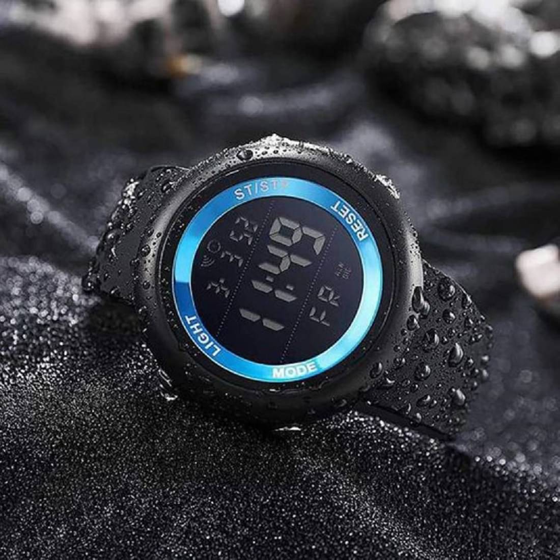     			Renaissance Traders - Black PU Digital Men's Watch