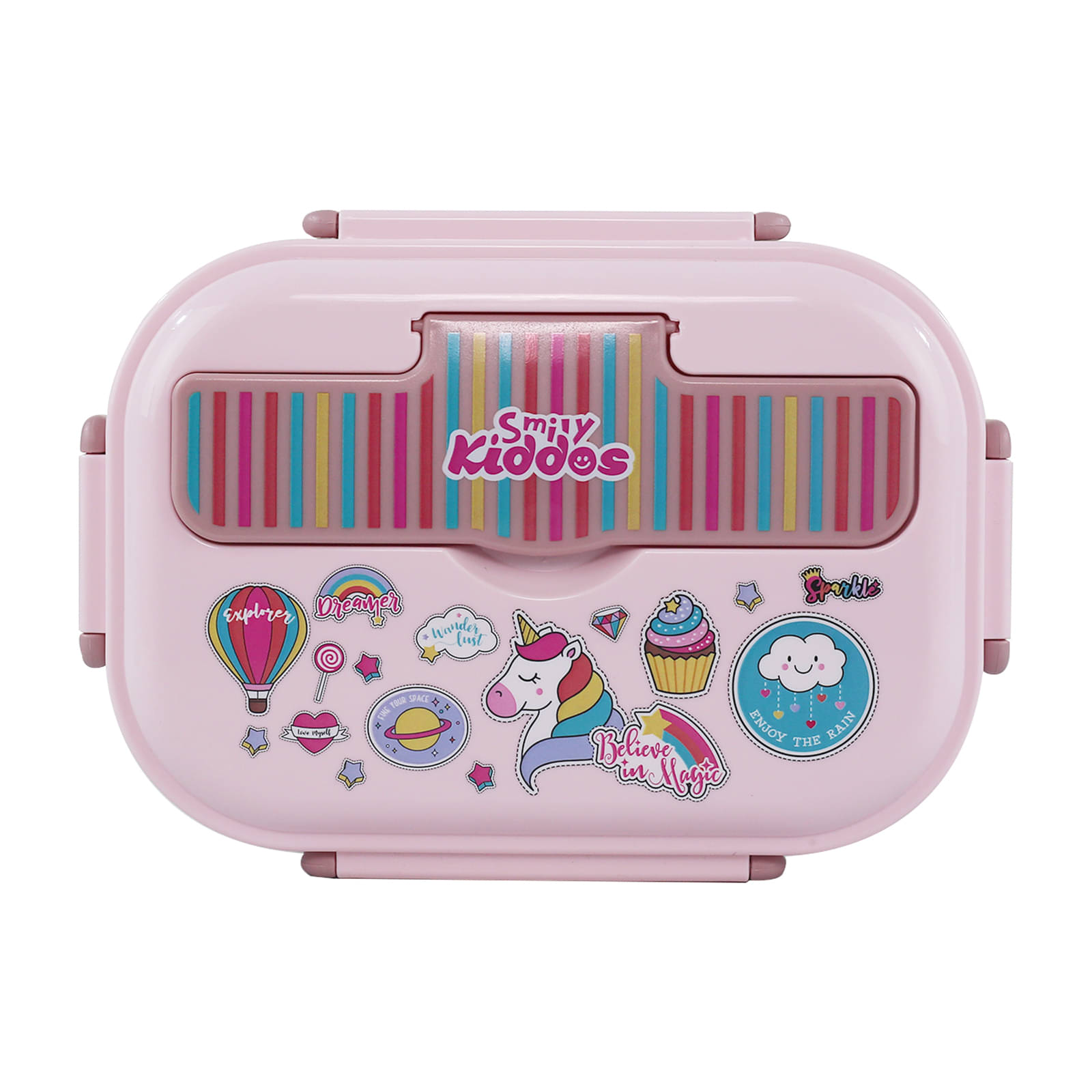     			SmilyKiddos - Stainless Steel School Lunch Boxes 1 Container ( Pack of 1 )