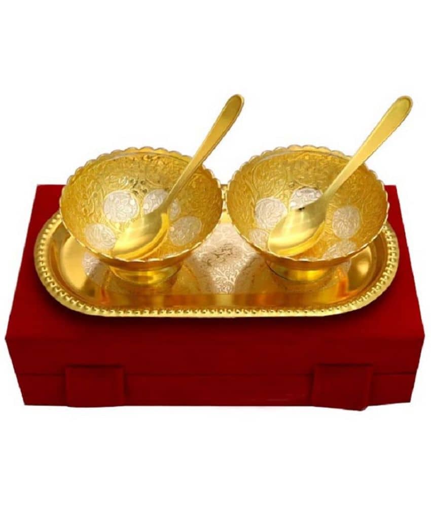 Spherulemuster - Aluminium Pooja Bowl 20 cm ( Pack of 5 )