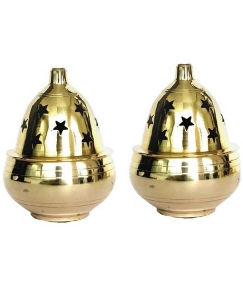     			Akhand Jyot Diya - Brass 7 cm (Pack of 2)
