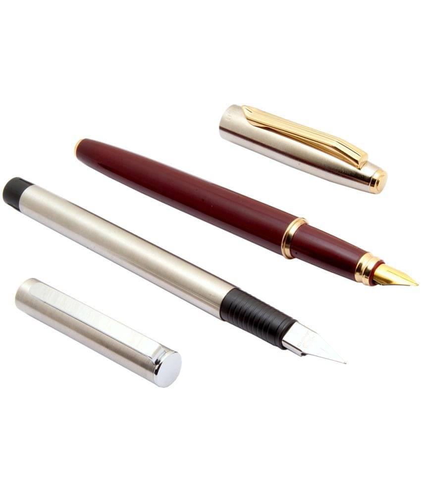     			Srpc Set Of Vsign Stride And Jinhao 65 Steel Fountain Pens Fine Nib