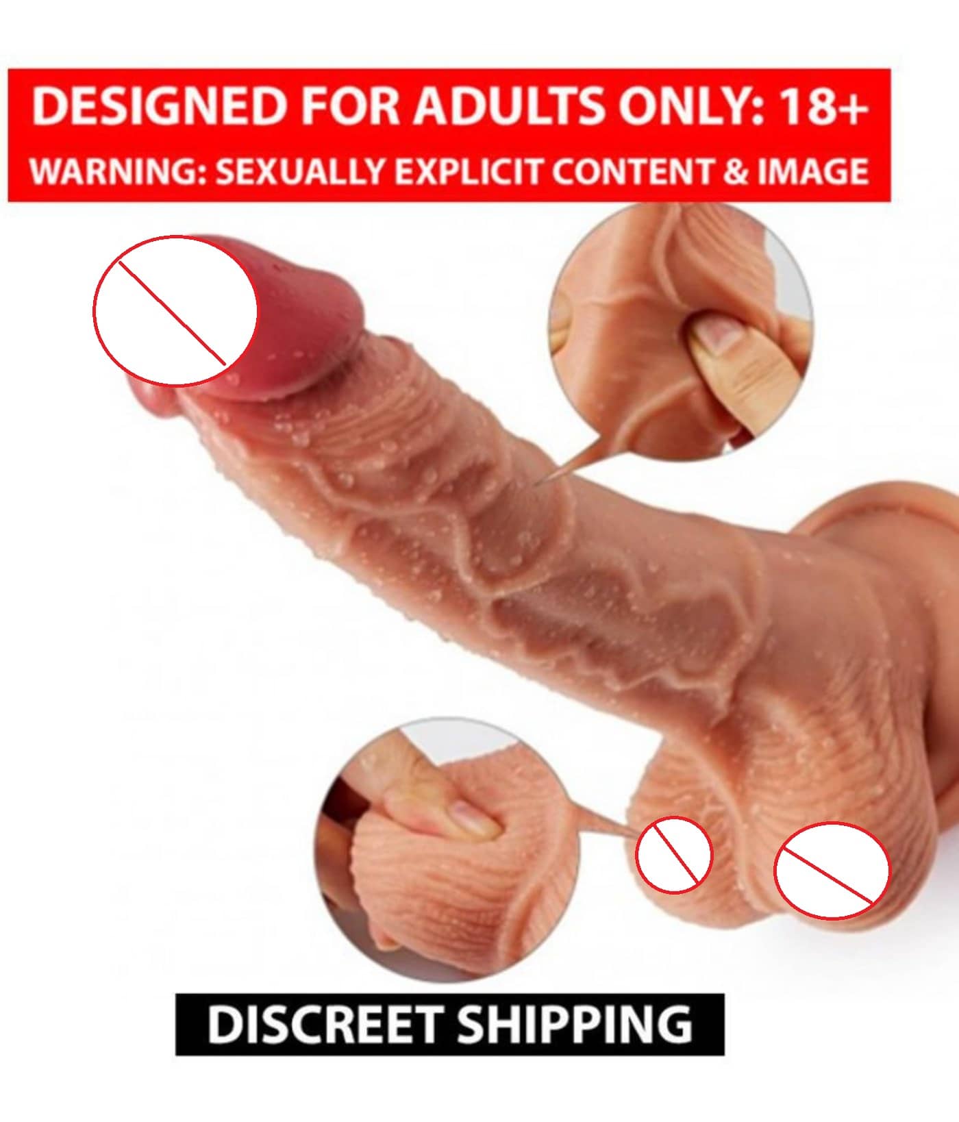 Super Premium Quality Suction Base 7 Inch Pink Head Skin Dildo For Women By Kamahouse
