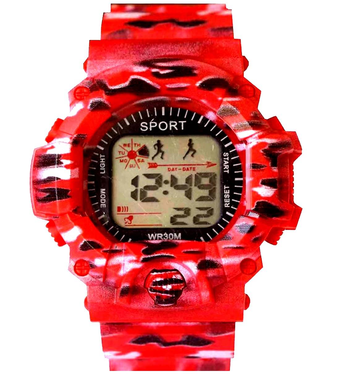     			VITREND - Multicolor Silicon Digital Men's Watch