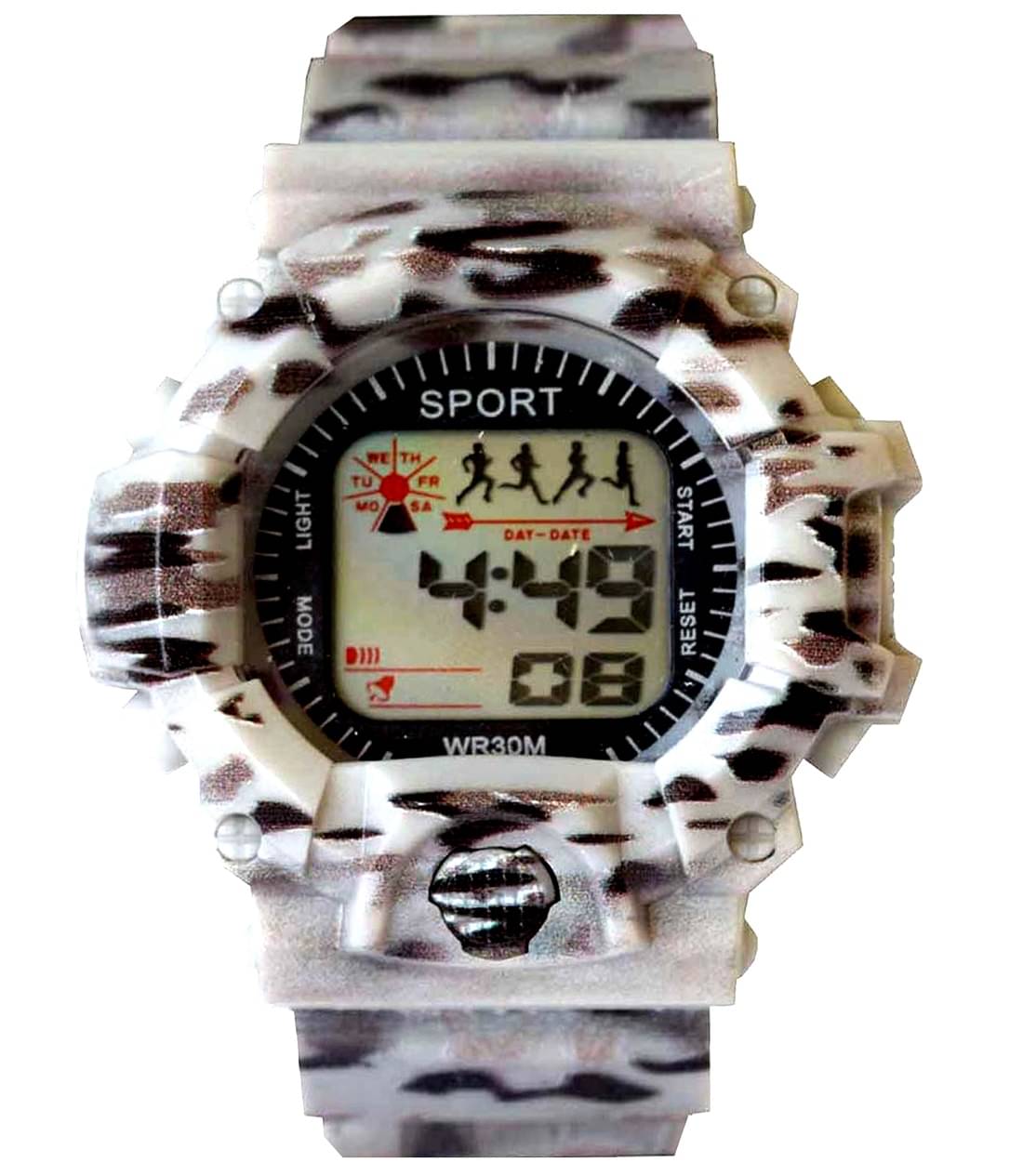     			VITREND - Multicolor Silicon Digital Men's Watch